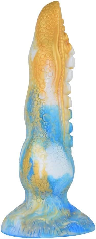 BeHorny Dildo Sex Toy, Liquid Silicone Octopus Tentacle Dildo。